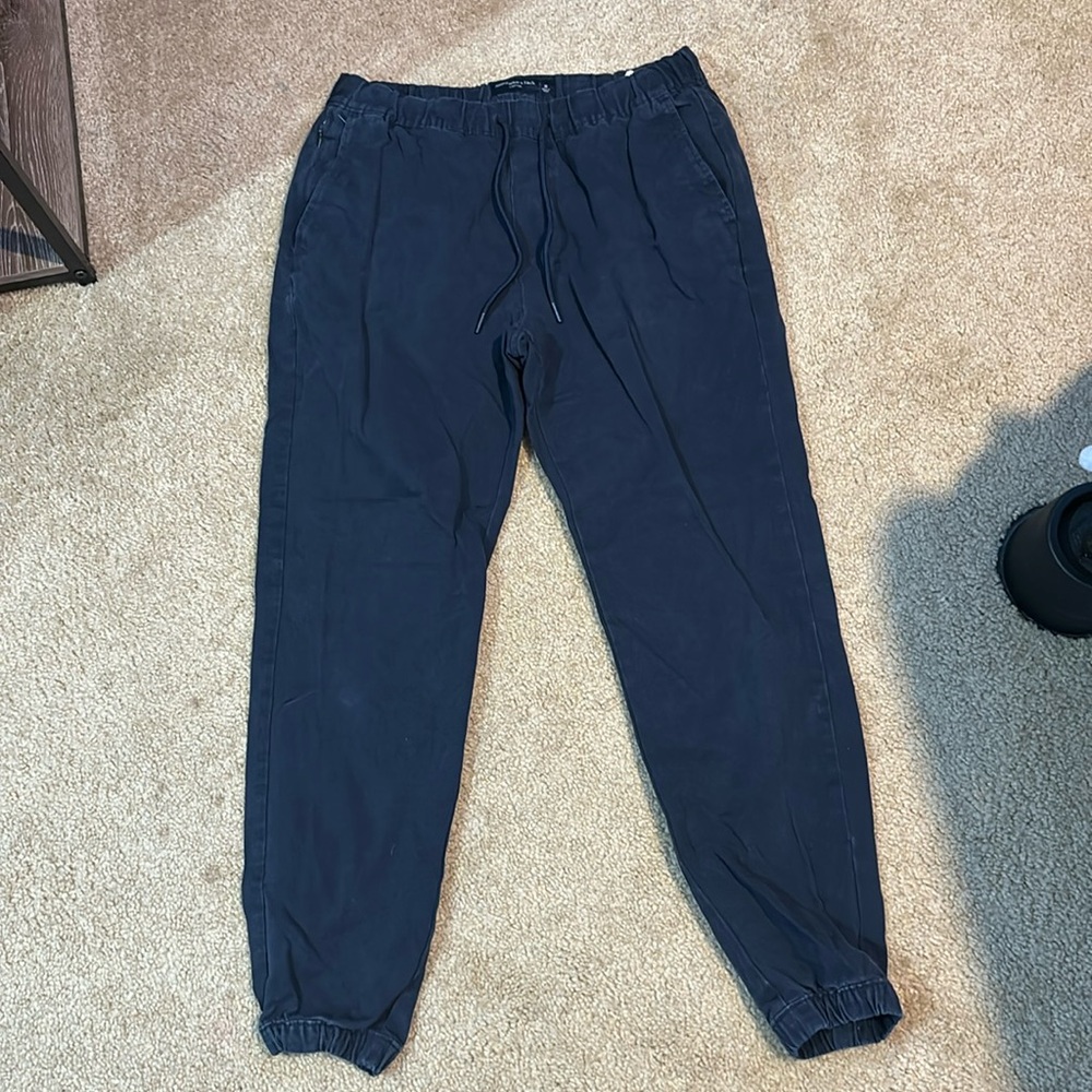 Men’s Medium Blue Abercrombie & Fitch Stretch Joggers